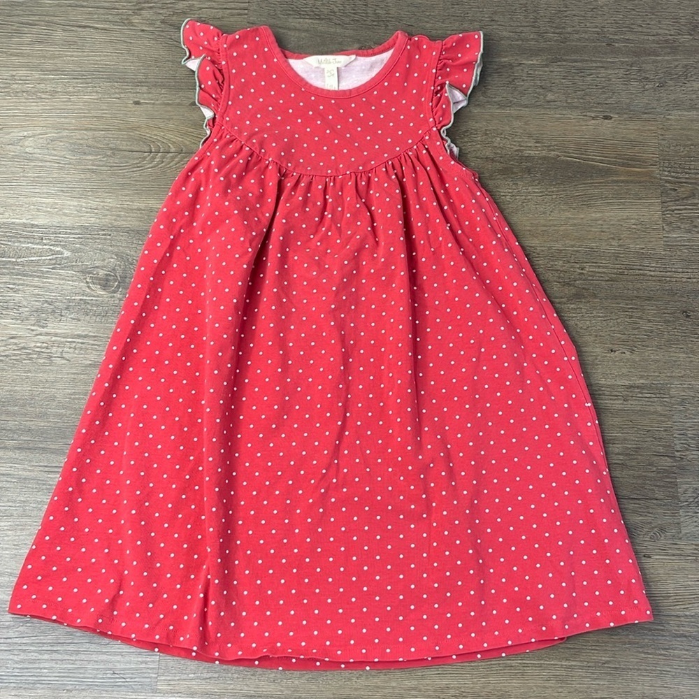 MATILDA JANE Girls Red White Polka Dot Brilliant daydream Heart-to-Heart Dress 8